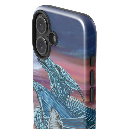 Dragon and the Wolf by Ed Beard Jr iPhone 16 Impact Case